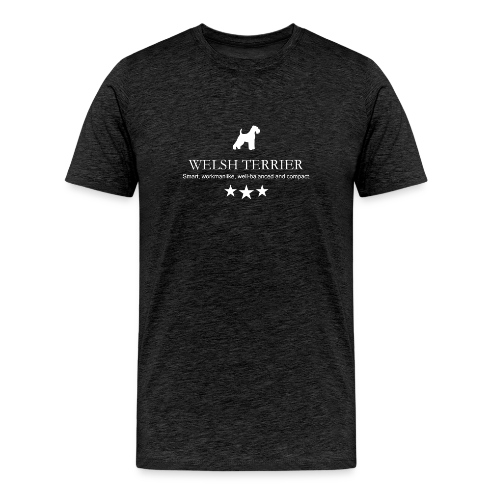 Männer Premium T-Shirt - Welsh Terrier - Smart, workmanlike, well-balanced and compact... - Anthrazit