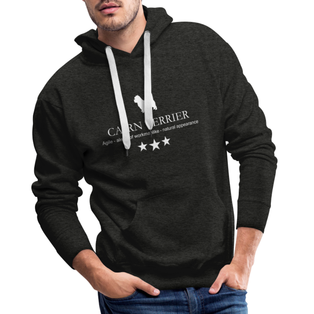 Men’s Premium Hoodie - Cairn Terrier - Aglie, alert, of workmanlike... - Anthrazit