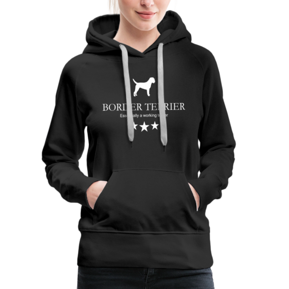 Frauen Premium Hoodie - Border Terrier - Essentially a working terrier... - Schwarz