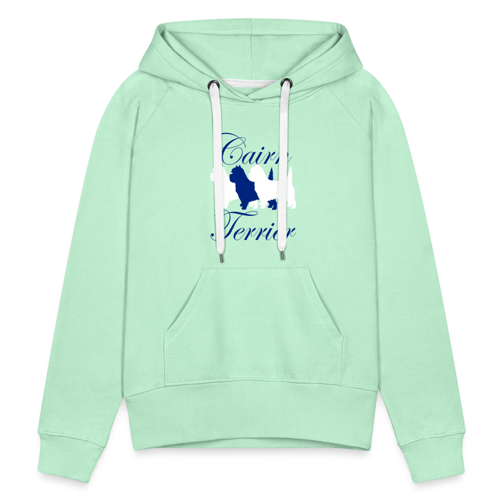 Frauen Premium Hoodie - Cairn Terrier - helles Mintgrün