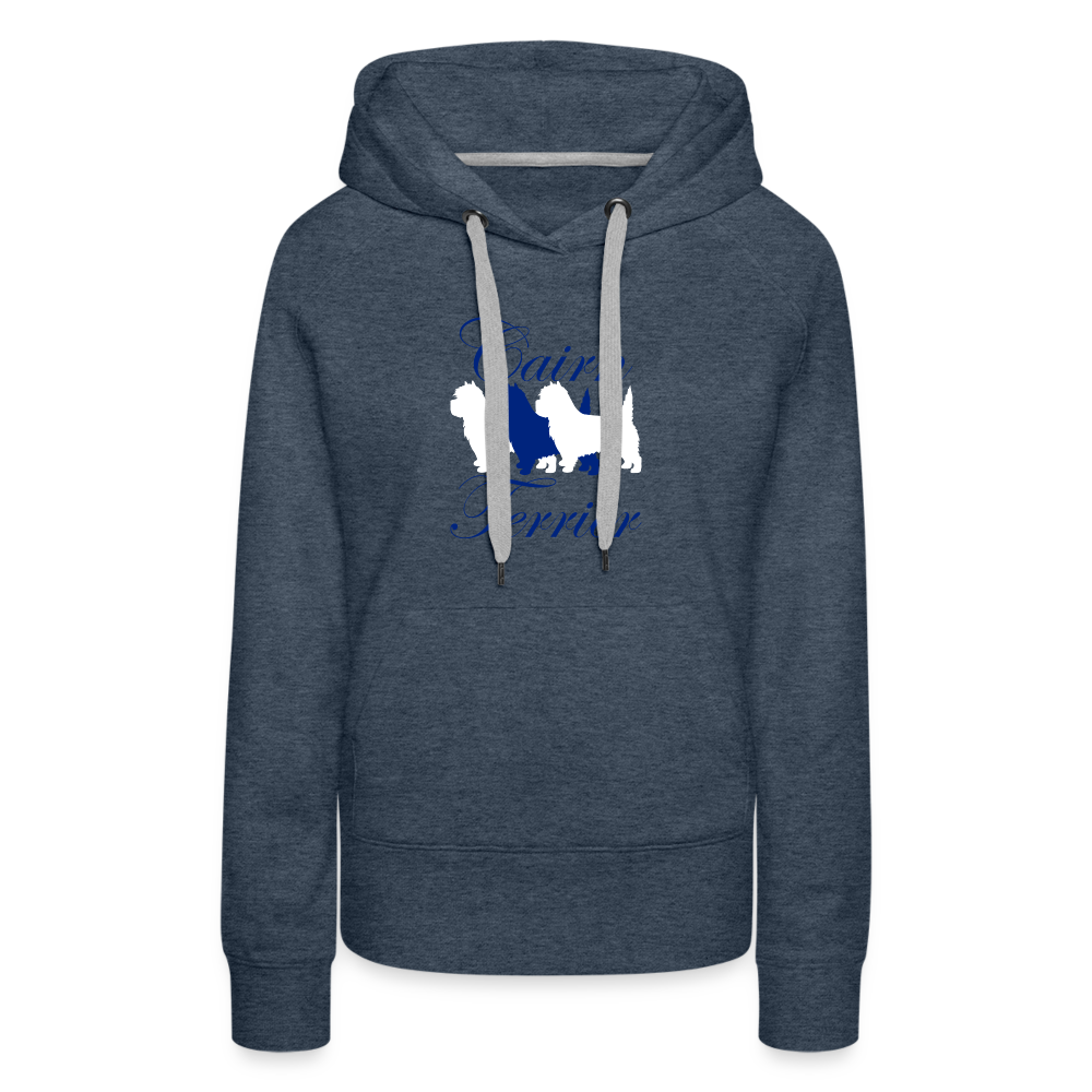Frauen Premium Hoodie - Cairn Terrier - Jeansblau
