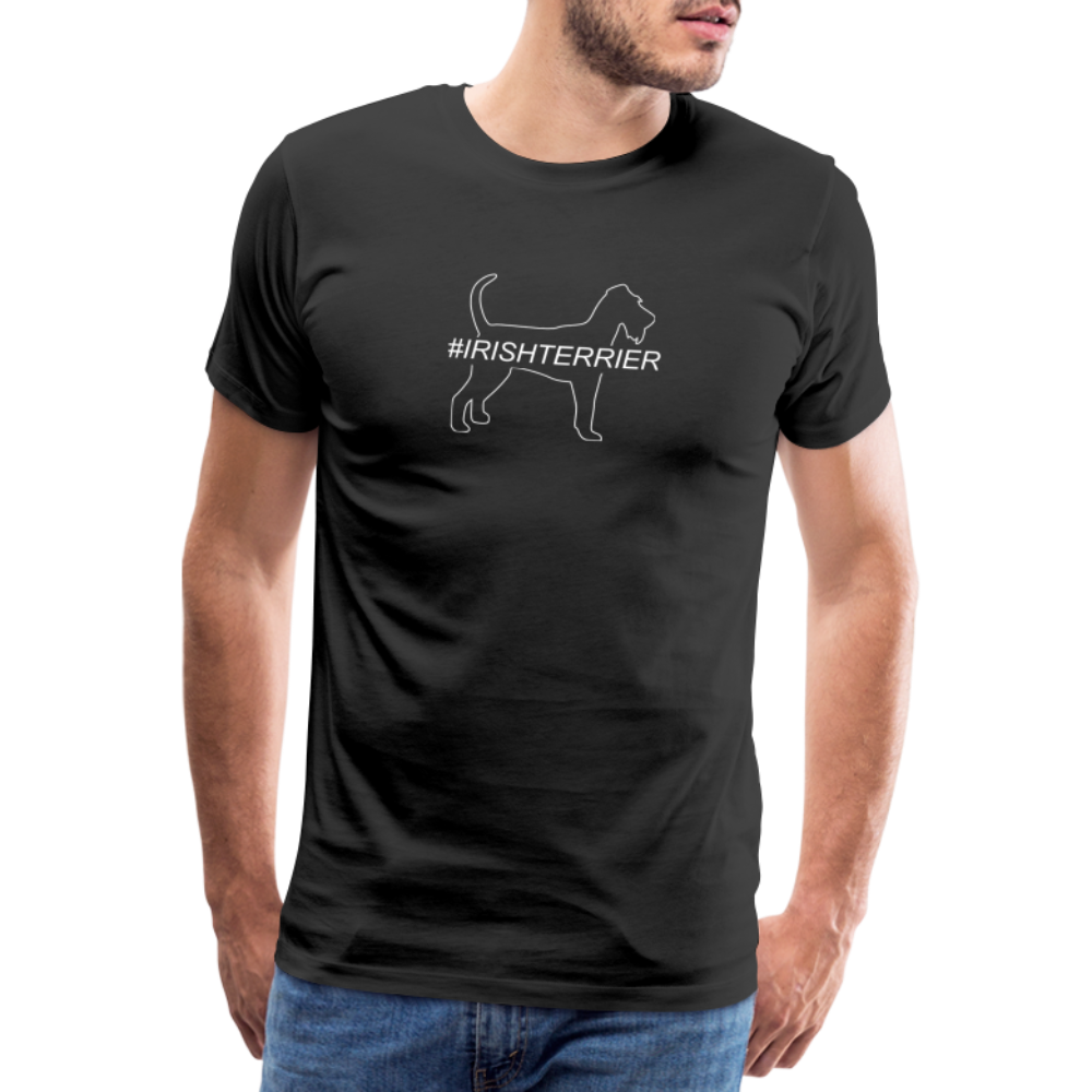 Männer Premium T-Shirt - Irish Terrier - Hashtag - Schwarz