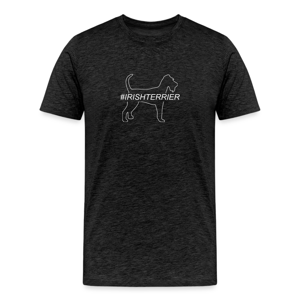 Männer Premium T-Shirt - Irish Terrier - Hashtag - Anthrazit