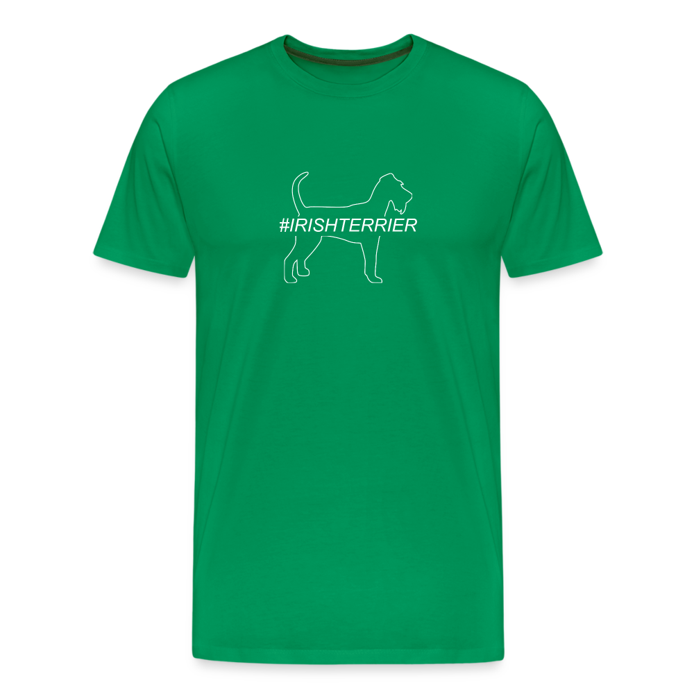 Männer Premium T-Shirt - Irish Terrier - Hashtag - Kelly Green