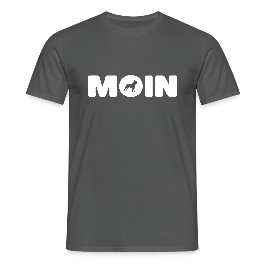 Boston Terrier - Moin | Männer T-Shirt - Anthrazit