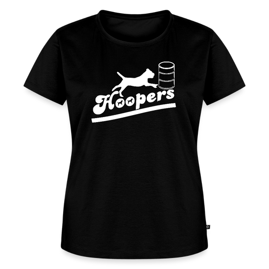 Women’s Premium T-Shirt - Hoopers mit Border Terrier - Schwarz