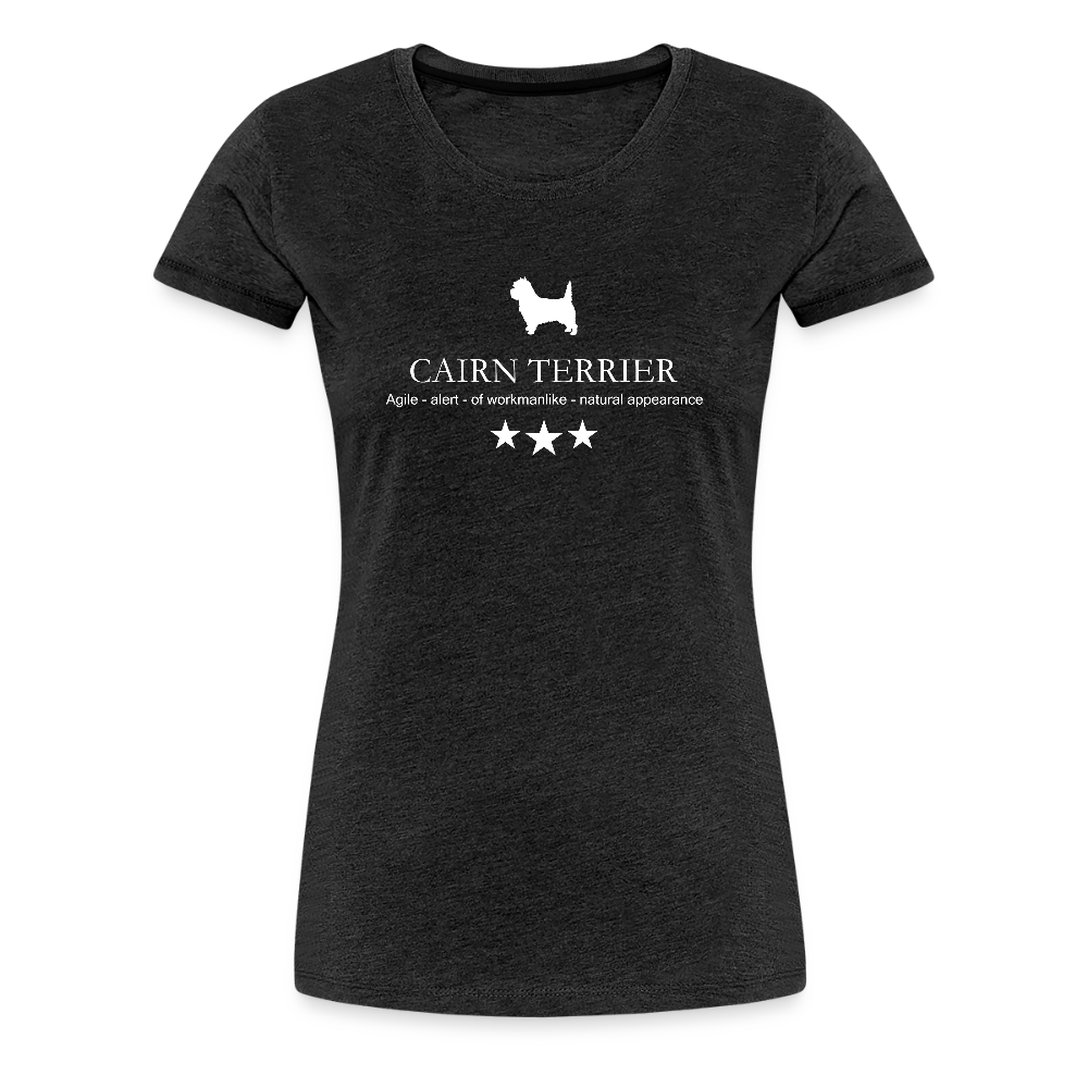 Women’s Premium T-Shirt - Cairn Terrier - Agile, alert, of workmanlinke... - Anthrazit