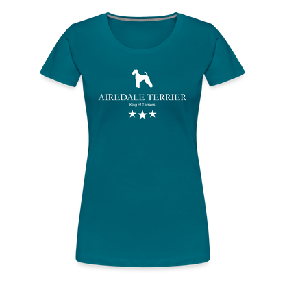 Women’s Premium T-Shirt - Airedale Terrier - King of terriers... - Divablau