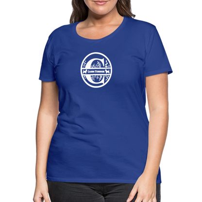 Women’s Premium T-Shirt - Cairn Terrier - Monogramm - Königsblau