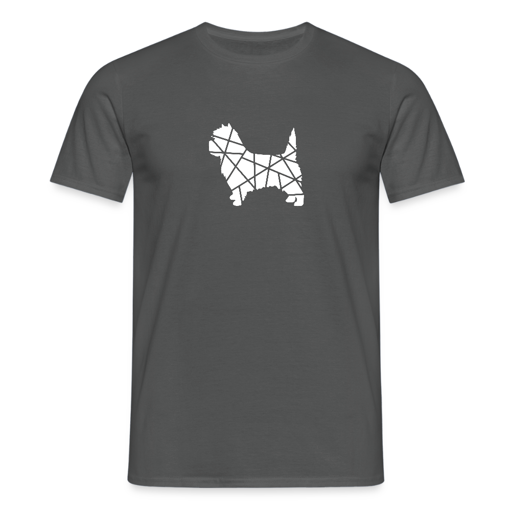 Cairn Terrier geometrisch | Männer T-Shirt - Anthrazit
