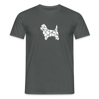 Cairn Terrier geometrisch | Männer T-Shirt - Anthrazit