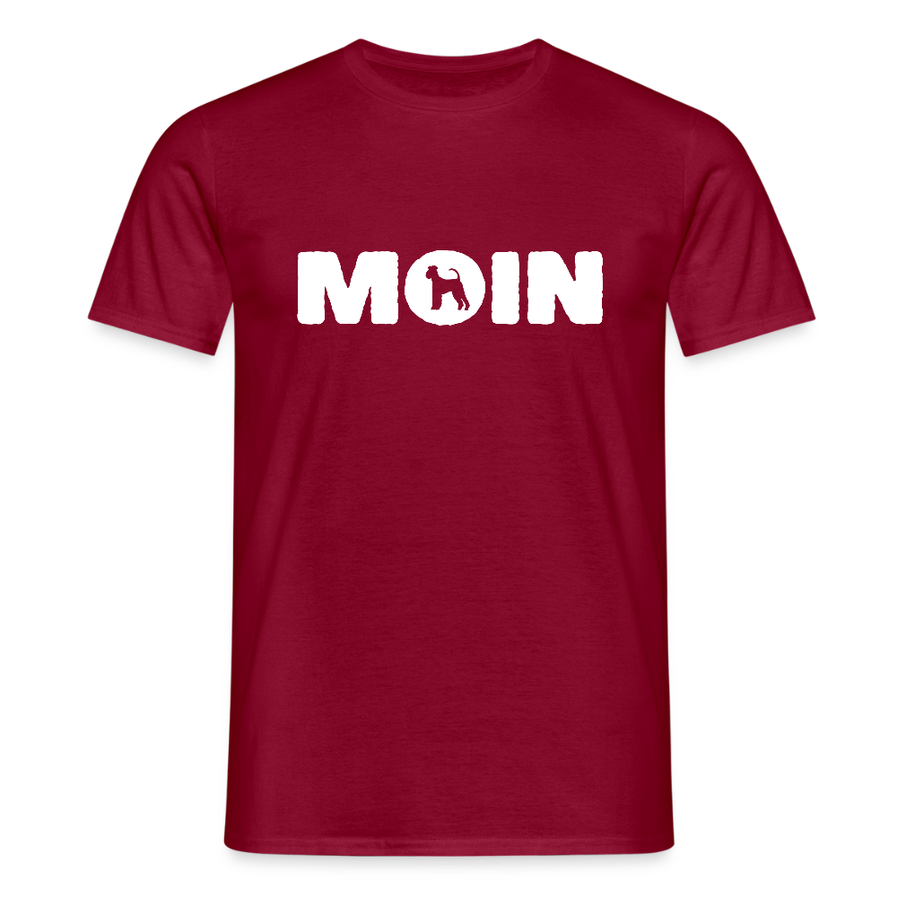 Airedale Terrier - Moin | Männer T-Shirt - Ziegelrot