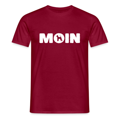 Airedale Terrier - Moin | Männer T-Shirt - Ziegelrot