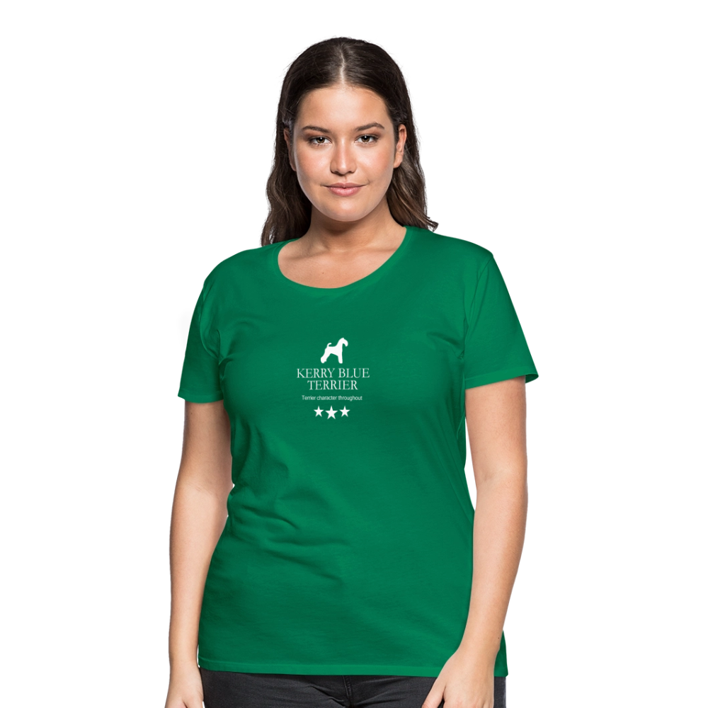 Women’s Premium T-Shirt - Kerry Blue Terrier - Terrier character throughout... - Kelly Green
