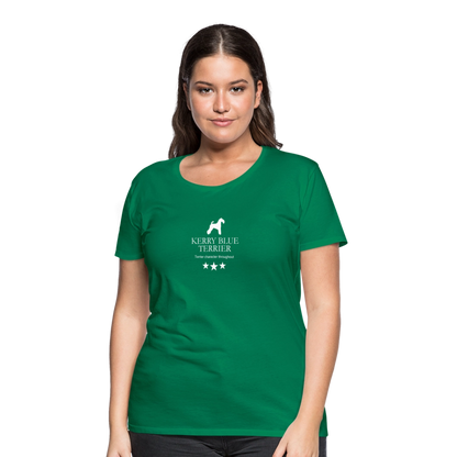 Women’s Premium T-Shirt - Kerry Blue Terrier - Terrier character throughout... - Kelly Green