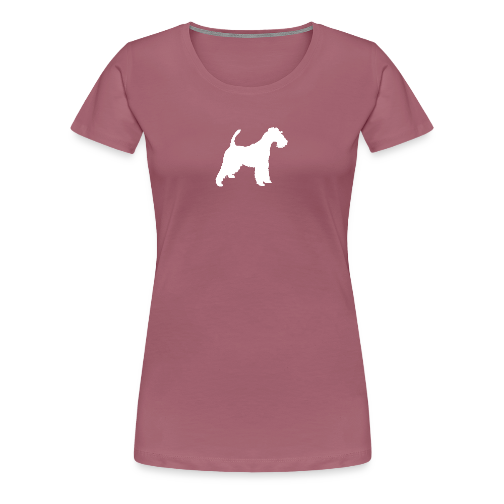 Foxterrier-Silhouette | Women’s Premium T-Shirt - Malve