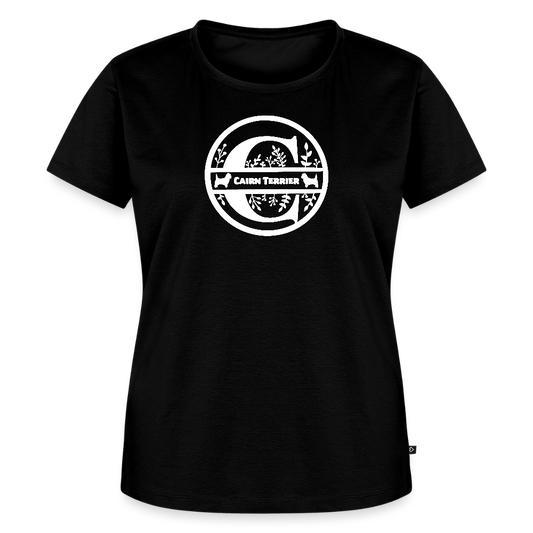 Women’s Premium T-Shirt - Cairn Terrier - Monogramm - Schwarz