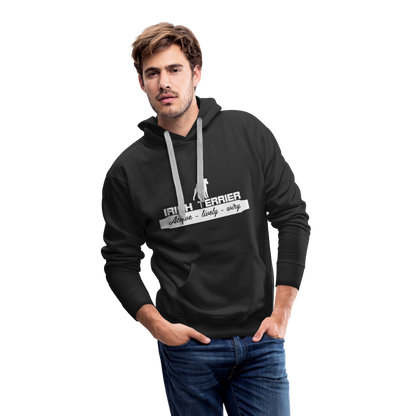 Irish Terrier - Active, lively, wiry... | Men’s Premium Hoodie - Schwarz