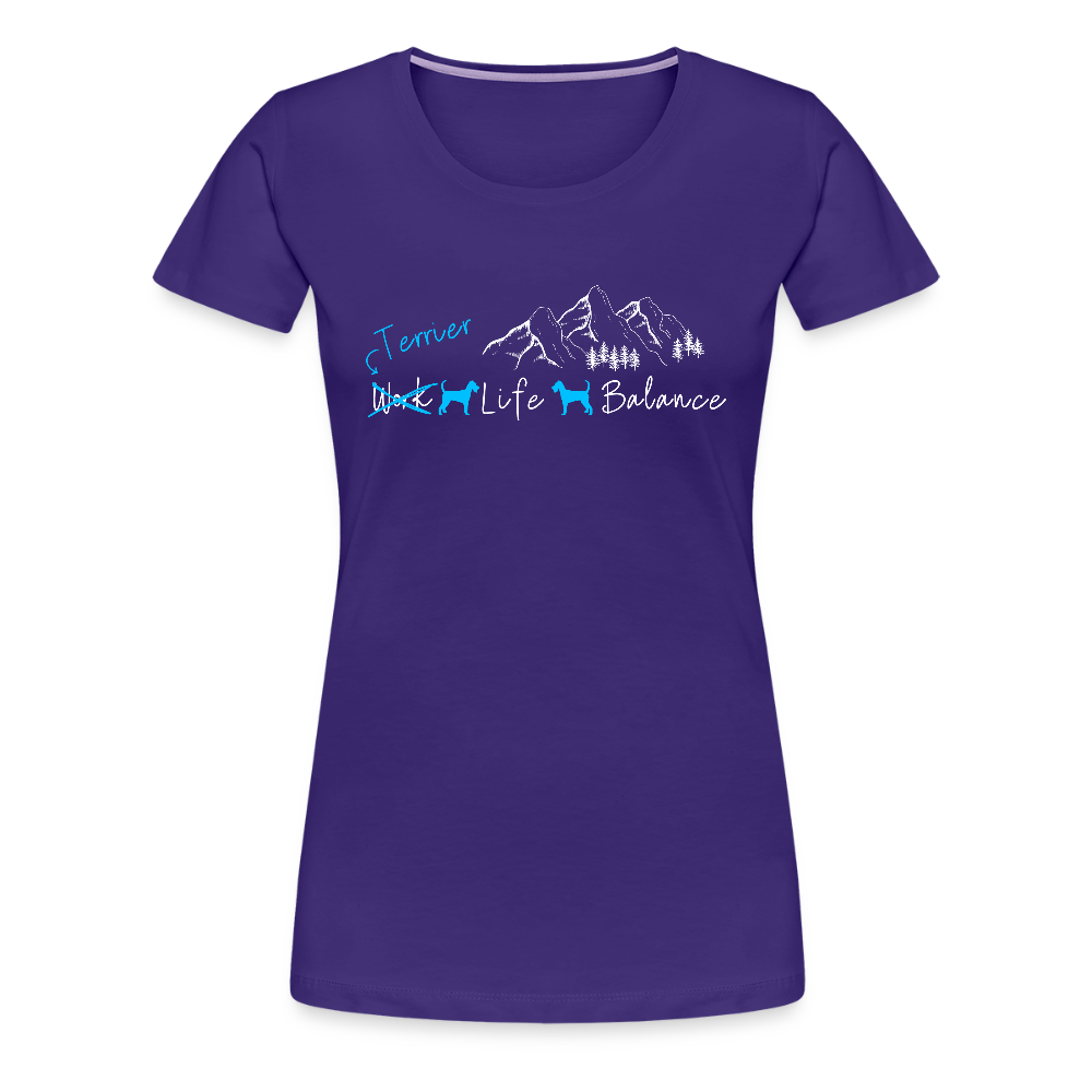 Women’s Premium T-Shirt - (Irish) Terrier Life Balance - Lila