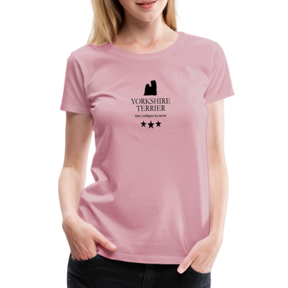 Women’s Premium T-Shirt - Yorkshire Terrier - Alert, intelligent toy terrier... - Hellrosa