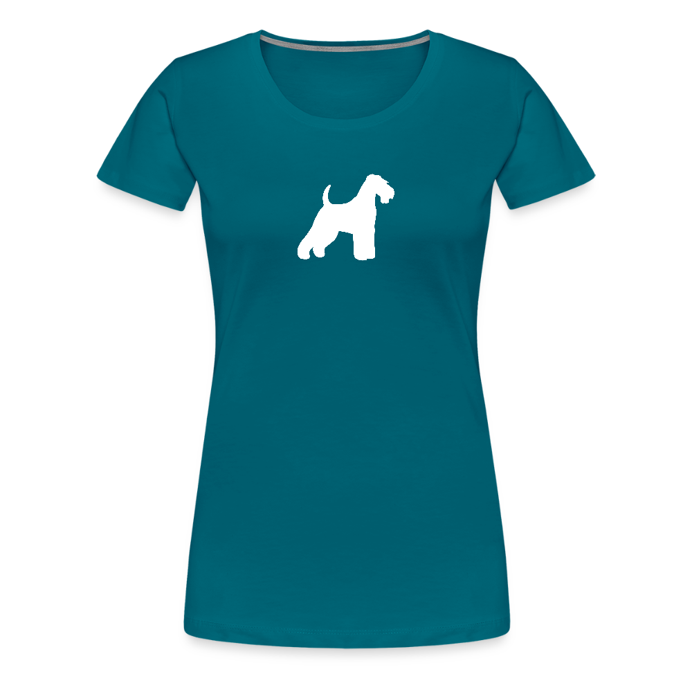 Welsh Terrier-Silhouette | Women’s Premium T-Shirt - Divablau