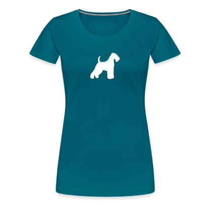 Welsh Terrier-Silhouette | Women’s Premium T-Shirt - Divablau