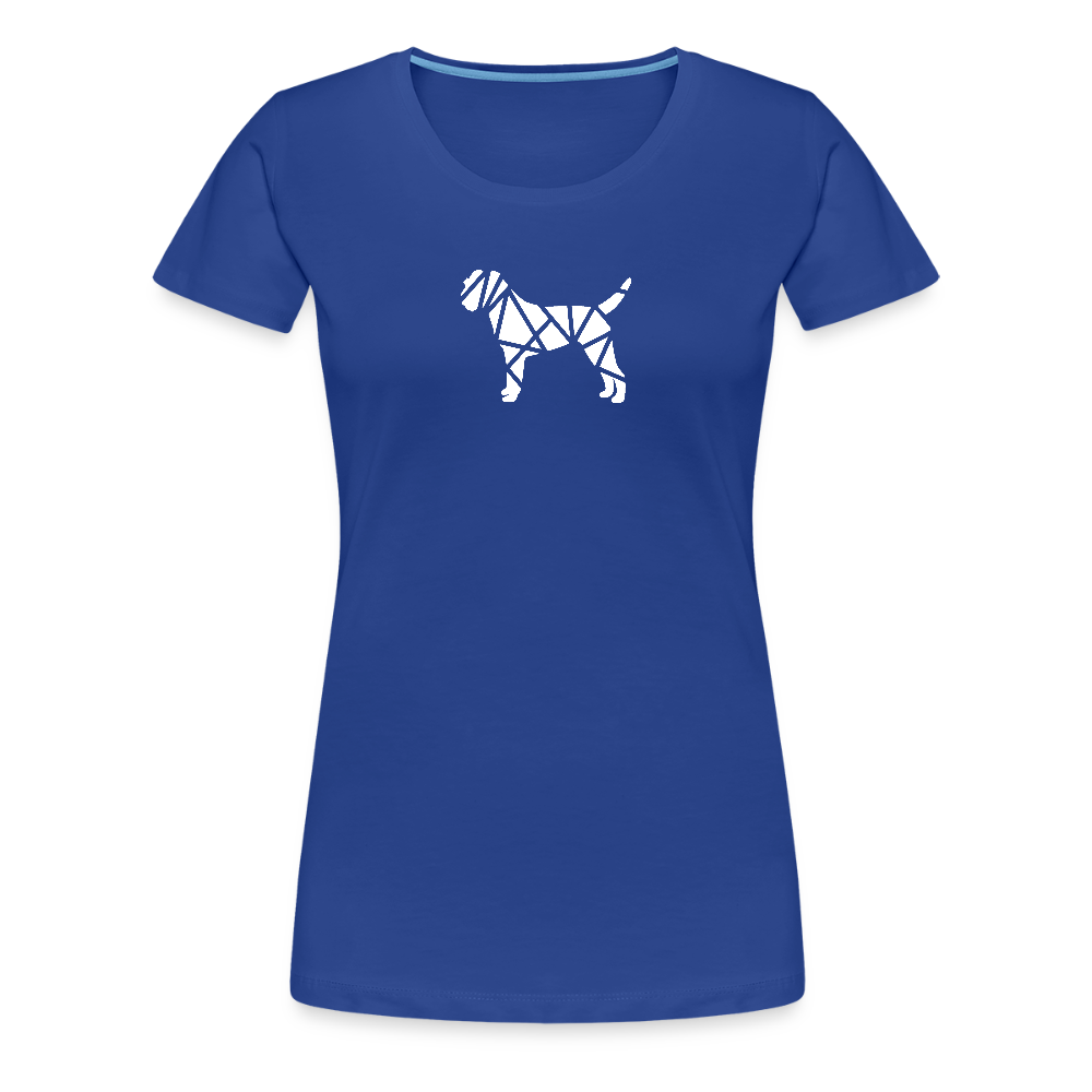 Women’s Premium T-Shirt - Border Terrier geometrisch - Königsblau