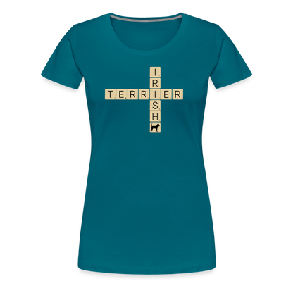 Irish Terrier - Scrabble | Women’s Premium T-Shirt - Divablau