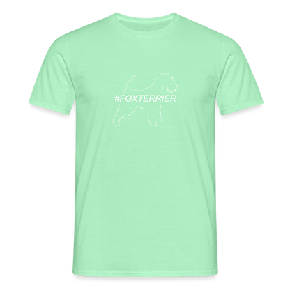 Foxterrier - Hashtag | Männer T-Shirt - Mintgrün