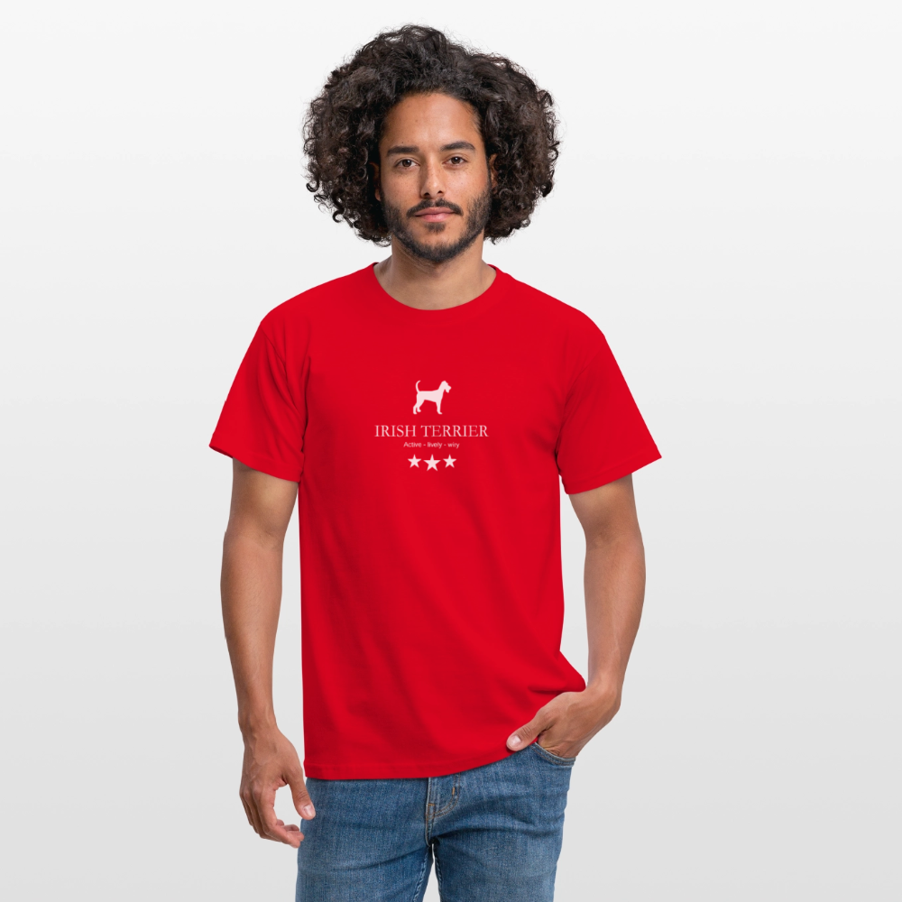 Männer Premium T-Shirt - Irish Terrier - Active, lively, wiry... - Rot