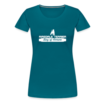 Frauen Premium T-Shirt - Airedale Terrier - King of terriers... - Divablau