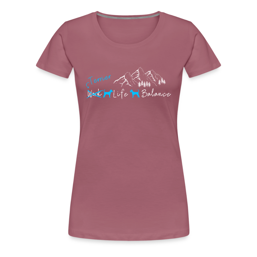 Women’s Premium T-Shirt - (Irish) Terrier Life Balance - Malve
