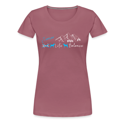 Women’s Premium T-Shirt - (Irish) Terrier Life Balance - Malve