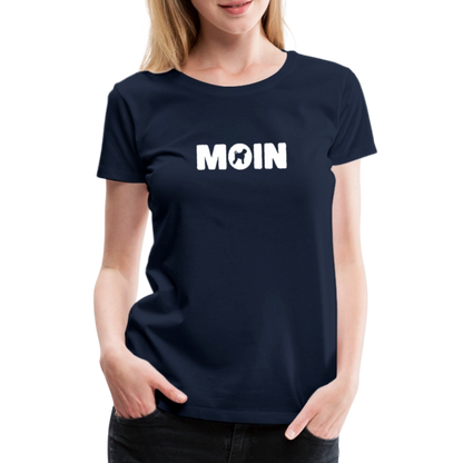 Women’s Premium T-Shirt - Schwarzer Russischer Terrier - Moin - Navy