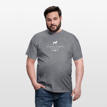 Border Terrier - Essentially a working terrier... | Männer T-Shirt - Graphit meliert