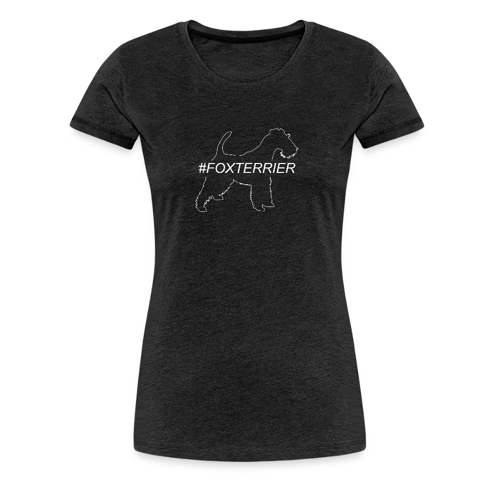 Women’s Premium T-Shirt - Foxterrier - Hashtag - Anthrazit