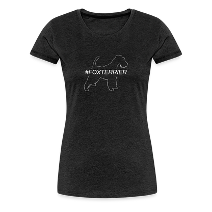 Women’s Premium T-Shirt - Foxterrier - Hashtag - Anthrazit