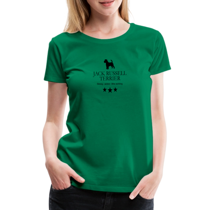 Women’s Premium T-Shirt - Jack Russell Terrier - Strong, active, lithe working... - Kelly Green