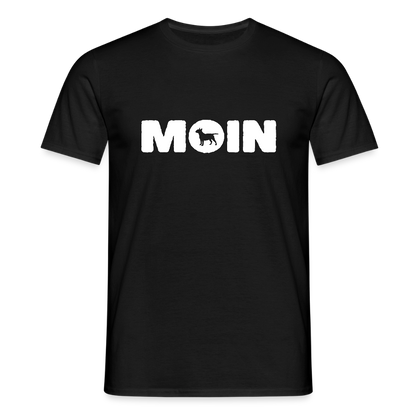 Bull Terrier - Moin | Männer T-Shirt - Schwarz