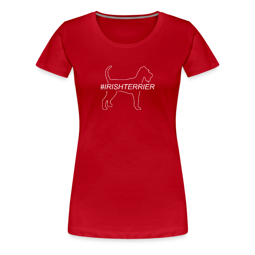 Women’s Premium T-Shirt - Irish Terrier - Hashtag - Rot