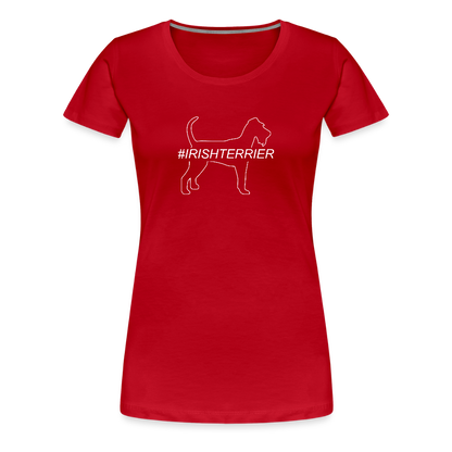 Women’s Premium T-Shirt - Irish Terrier - Hashtag - Rot