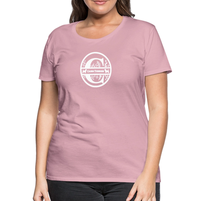 Women’s Premium T-Shirt - Cairn Terrier - Monogramm - Hellrosa