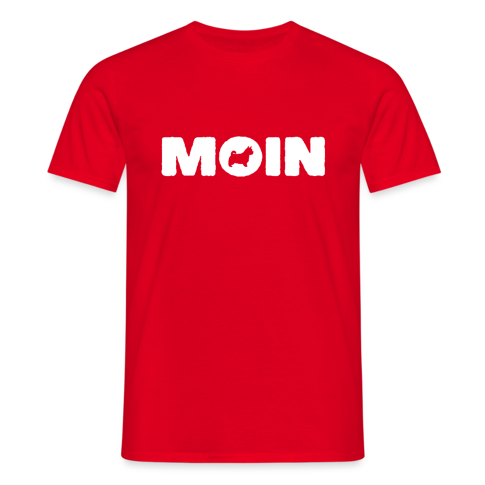 Norwich Terrier - Moin | Männer T-Shirt - Rot