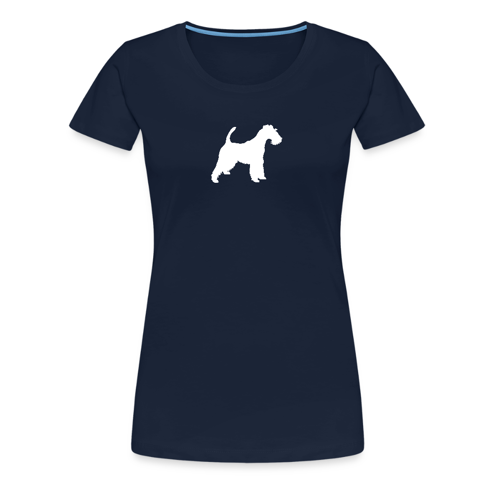 Foxterrier-Silhouette | Women’s Premium T-Shirt - Navy