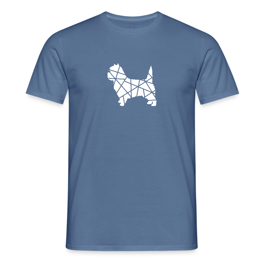 Cairn Terrier geometrisch | Männer T-Shirt - Taubenblau 