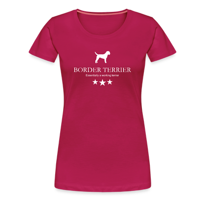 Women’s Premium T-Shirt - Border Terrier - Essentially a working terrier... - dunkles Pink