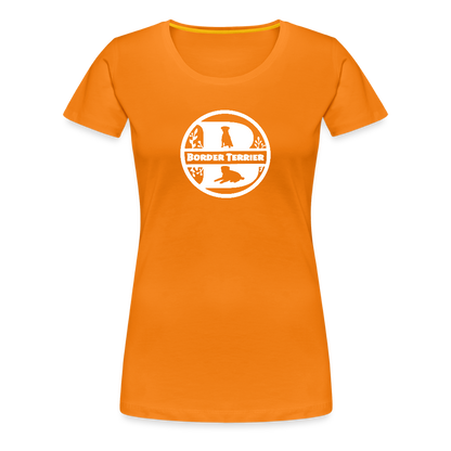 Women’s Premium T-Shirt - Border Terrier - Monogramm - Orange