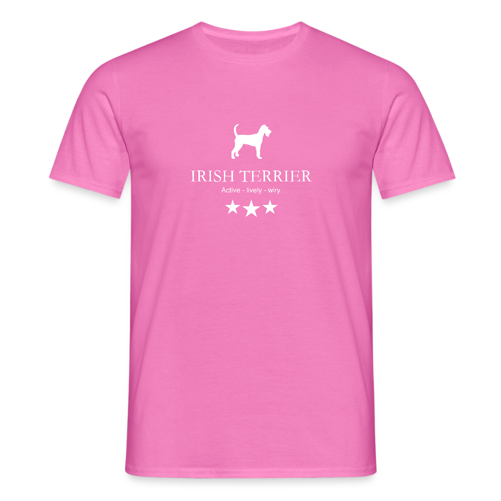 Männer Premium T-Shirt - Irish Terrier - Active, lively, wiry... - Pink