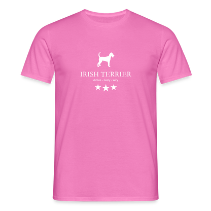 Männer Premium T-Shirt - Irish Terrier - Active, lively, wiry... - Pink