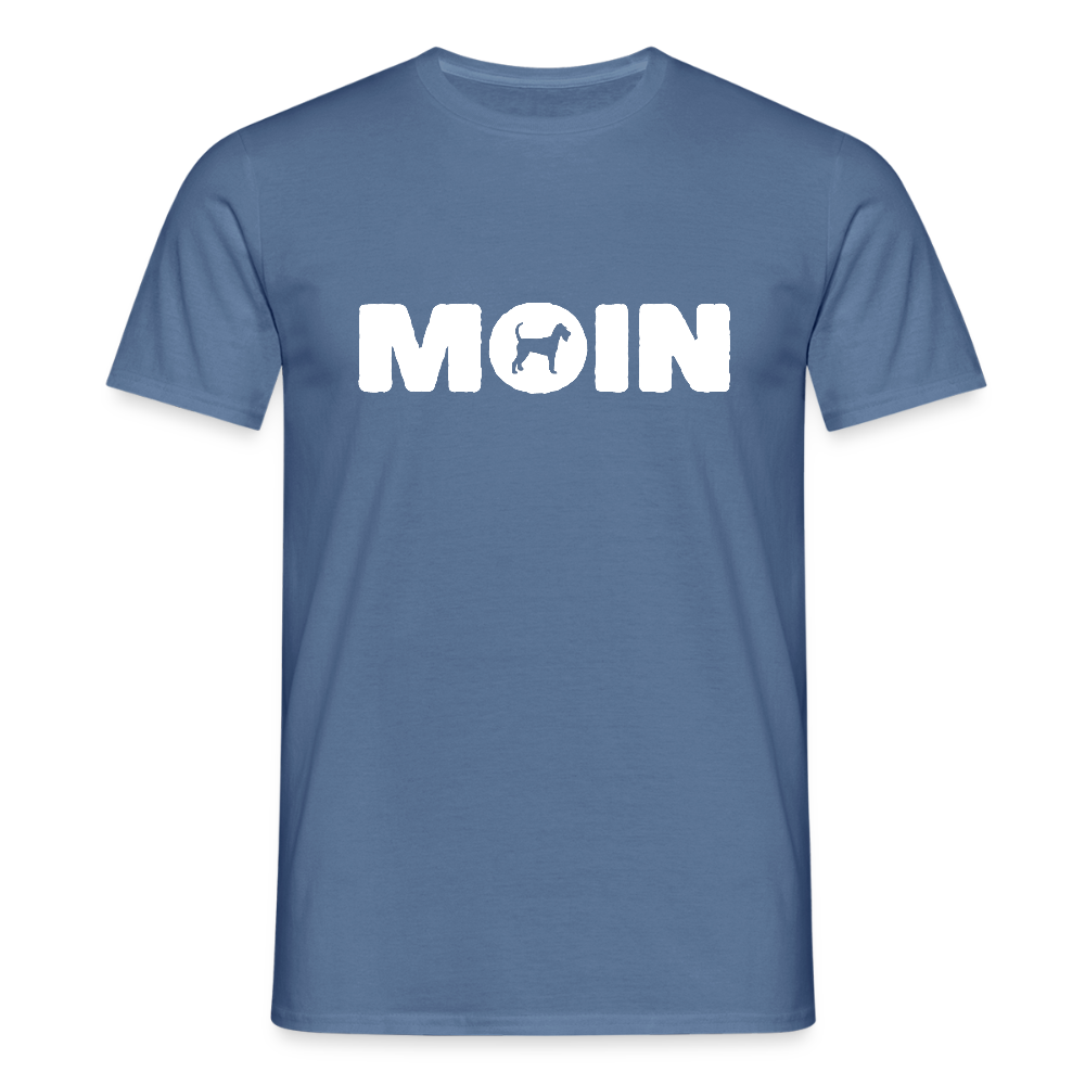 Irish Terrier - Moin | Männer T-Shirt - Taubenblau 